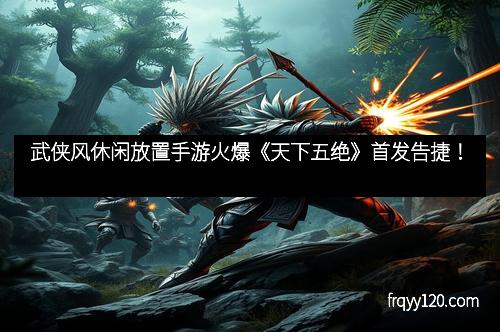 武侠风休闲放置手游火爆《天下五绝》首发告捷！
